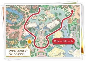 ディズニークリスマス16パレード停止位置や場所は キャラクターも