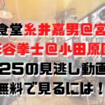 相席食堂糸井嘉男＠宮津と＆杉谷拳士＠小田原回4/2５の見逃し動画！無料で見るには！